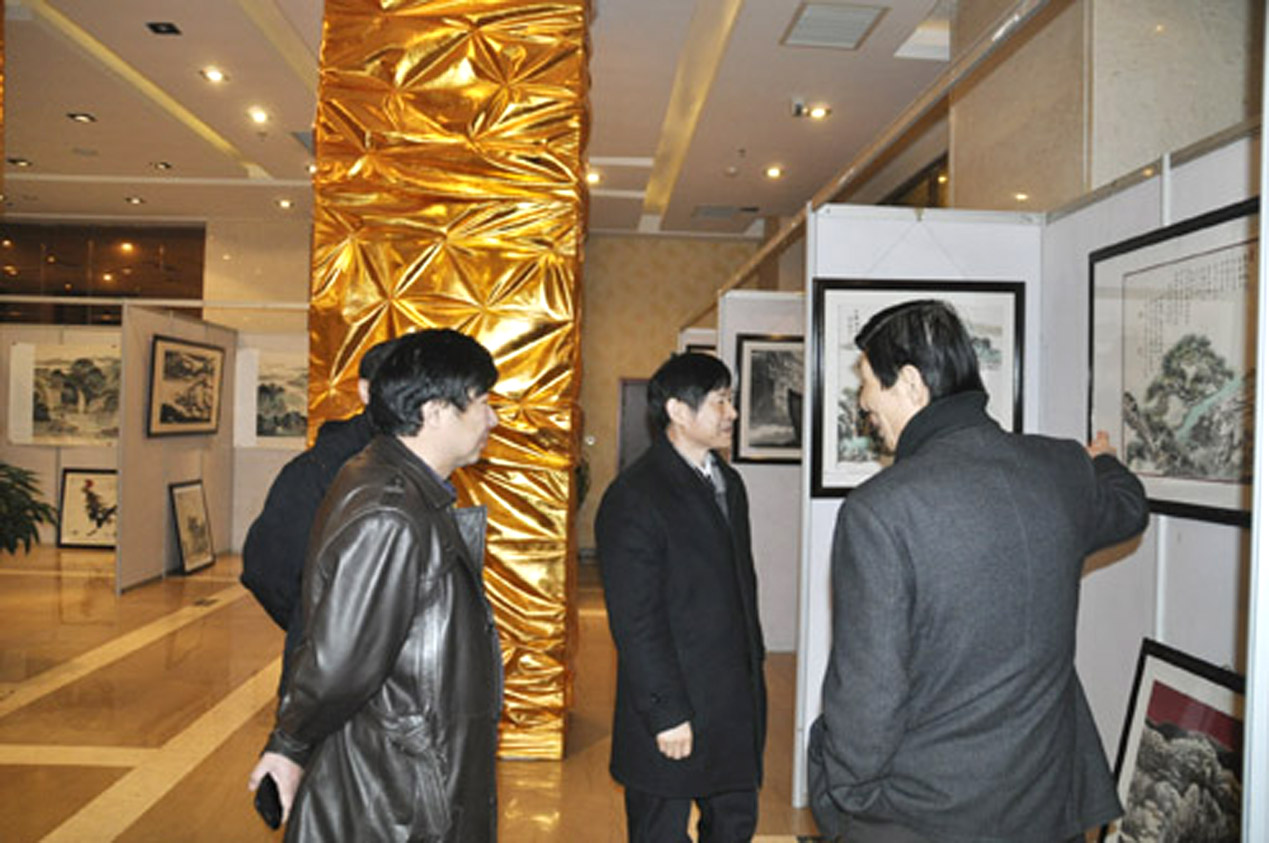 2014德凤山、吴景晨“龙马精神”主题画展在山东济南开展