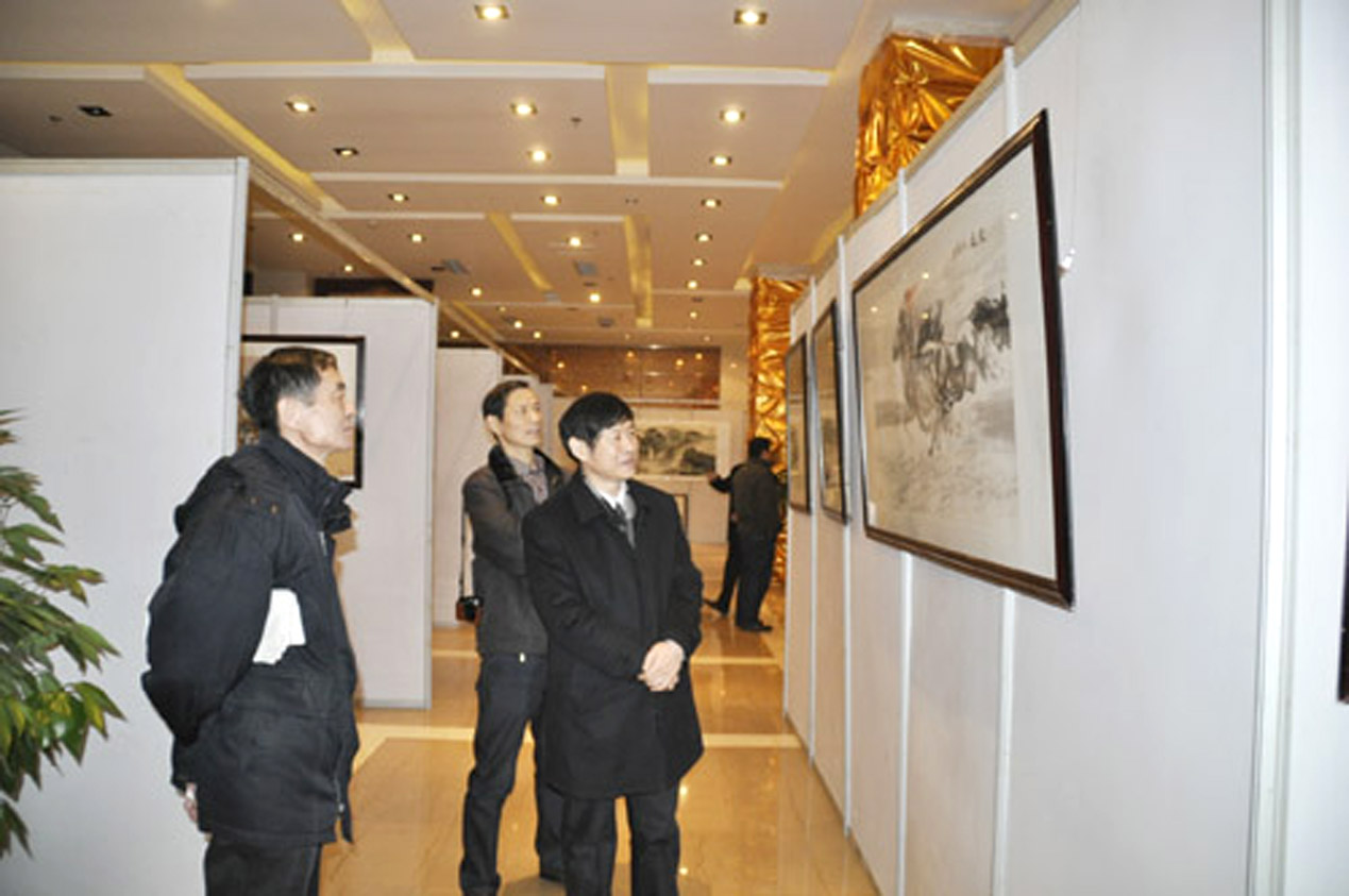 2014德凤山、吴景晨“龙马精神”主题画展在山东济南开展