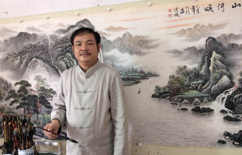 全国名人书画艺术风采展示--清风