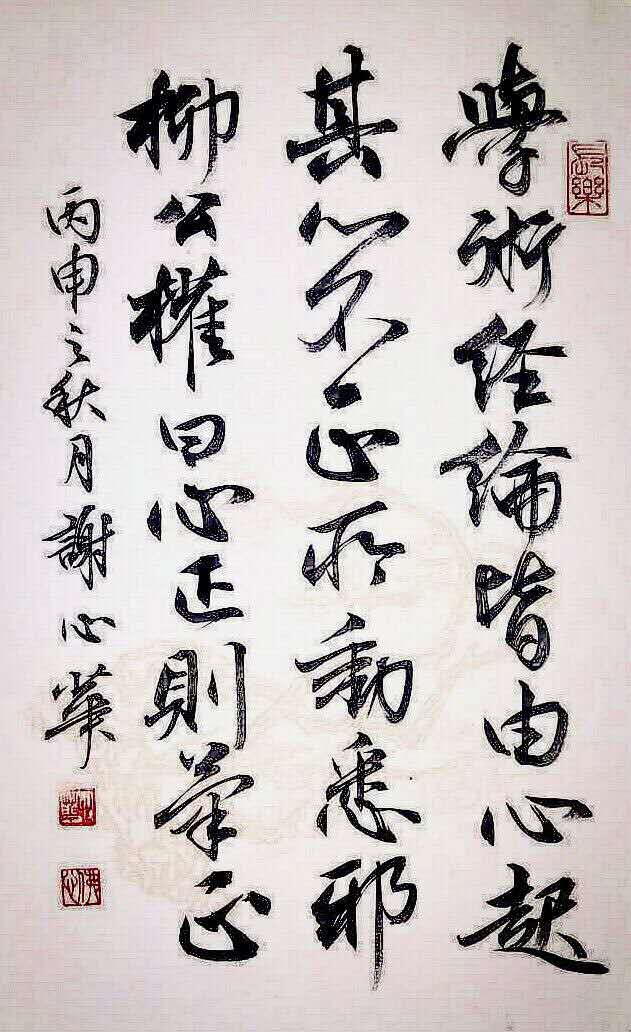 中国传统文化的传承者------谢心华中国书法和中医文化
