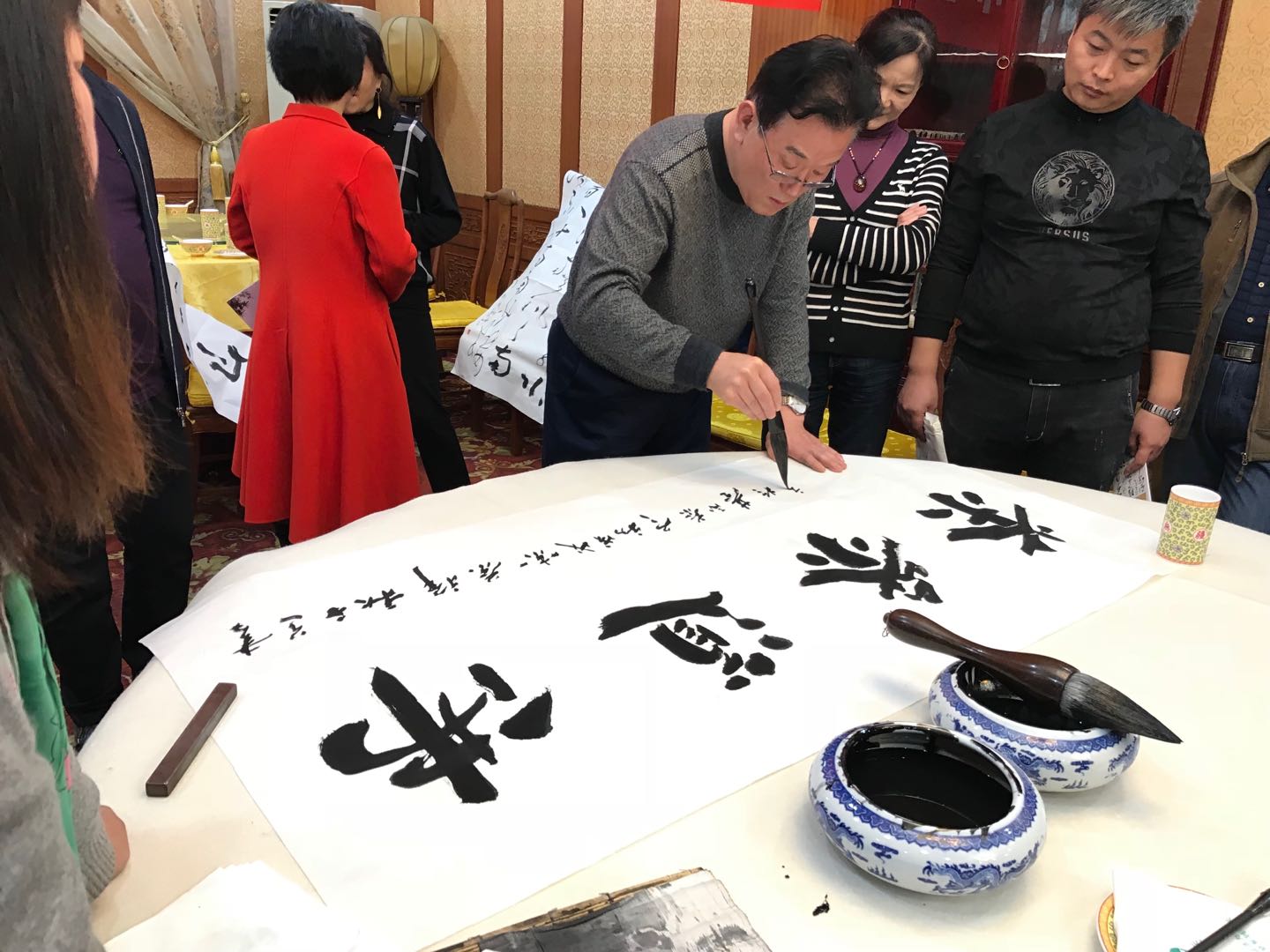 北京门头沟区书法家协会市区分会举办“为政以德 与时偕行”书法笔会交流暨新会员入会活动