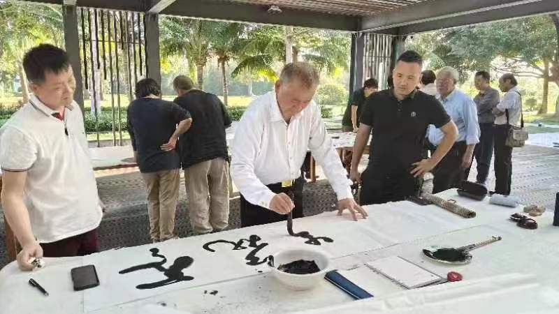 “相约博鳌·书画雅集”艺术交流活动在燕京书画社博鳌分社举办